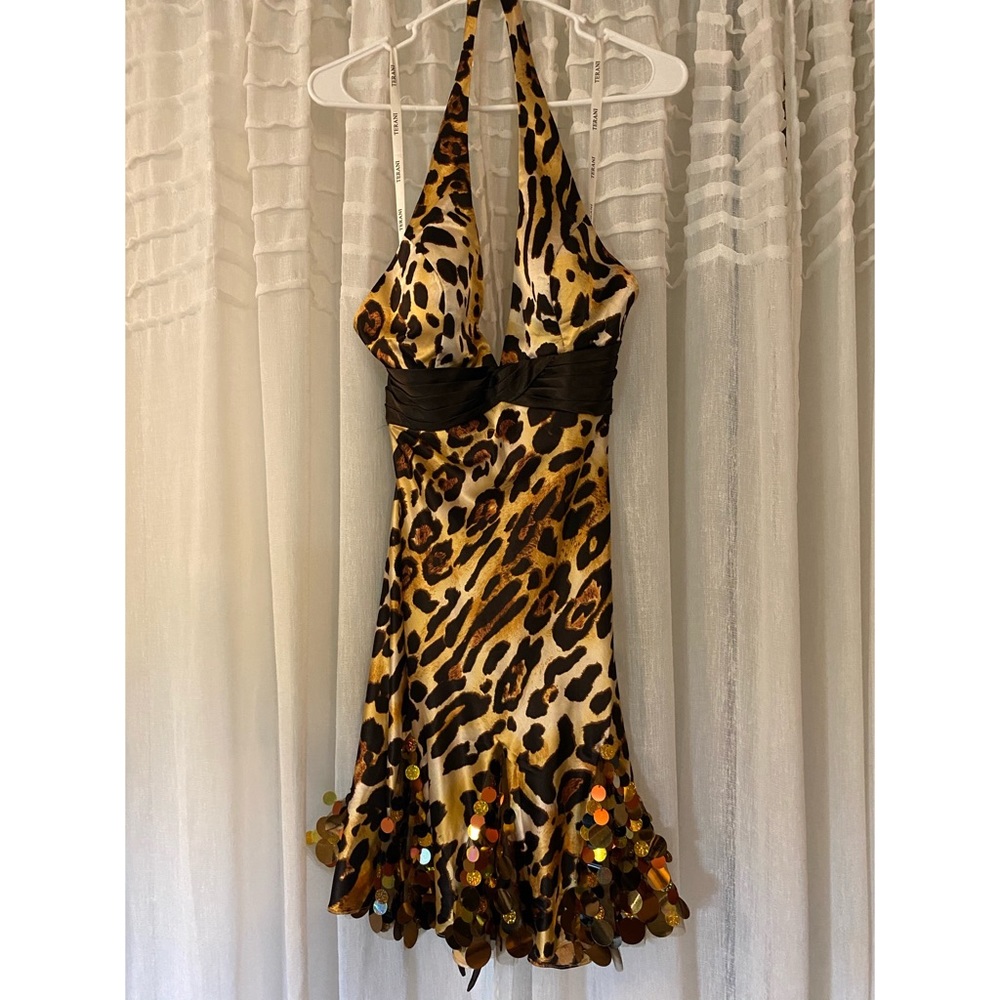 Terani Cheetah Print Dress